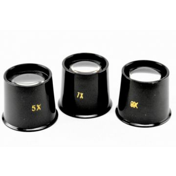 Lupa zegarmistrzowska - 5x, 7x lub 9x – Aplanatyczna
