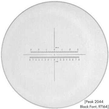 Peak Siatka celownicza Biała lub czarna czcionka do PEAK (2044, 2066, 2016, 2055, 2037, 1990)