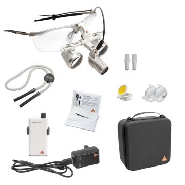 [C-008.32.452] - LoupeLight2 Set - HR 2.5x Binocular Loupe 520mm + S-FRAME + mPack mini