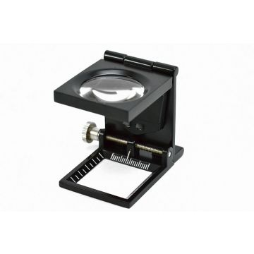 Lupa włókiennicza z igłą zaciskową - 6x 27mm - LED