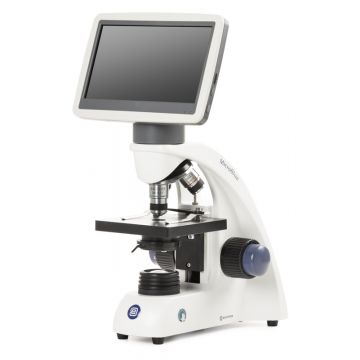 Euromex MicroBlue [MB.1001‑LCD] - Monokularny mikroskop - [Jasne pole|7-calowy LCD|Bezprzewodowy|APL] - 40x-400x